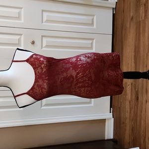 BKE, NWOT,  Excellent condition,  Women's Top/Dress,  red/gold, Straps, Medium